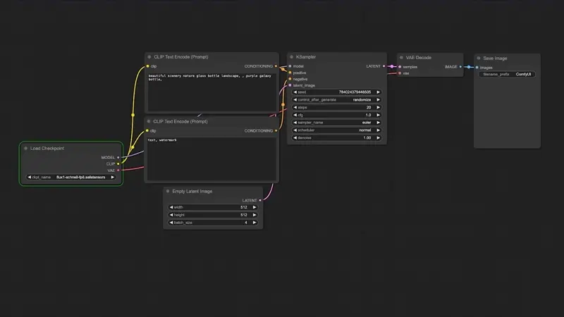 ComfyUI node graph workflow